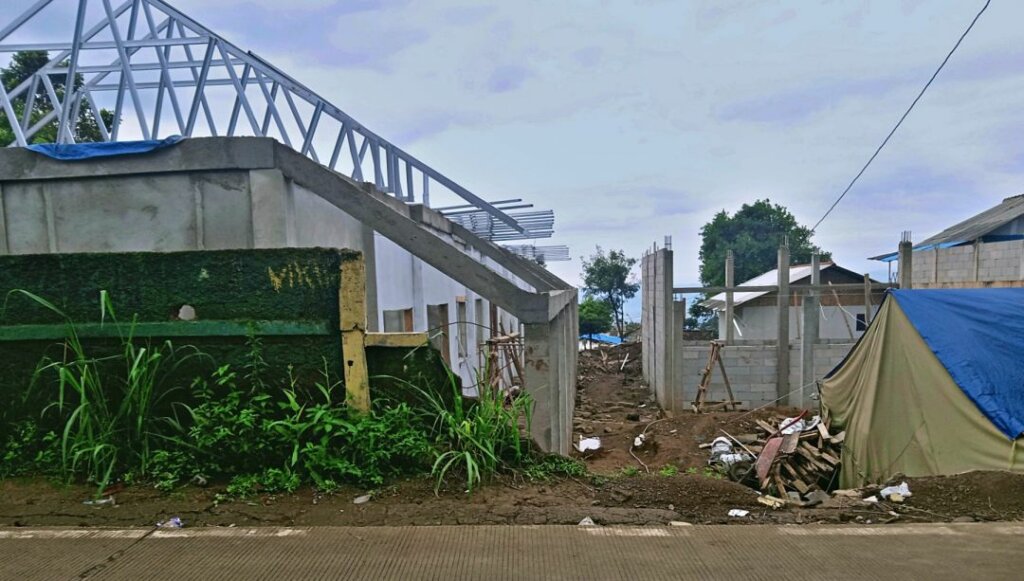 Pembangunan ruang kelas sekolah terdampak gempa Cianjur